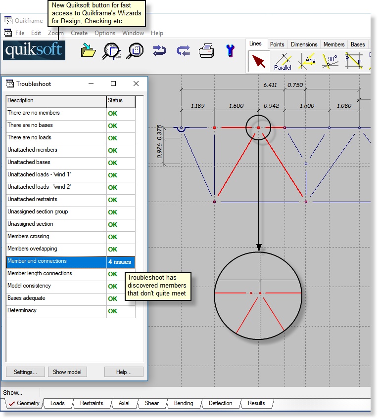Quikframe Troubleshoot